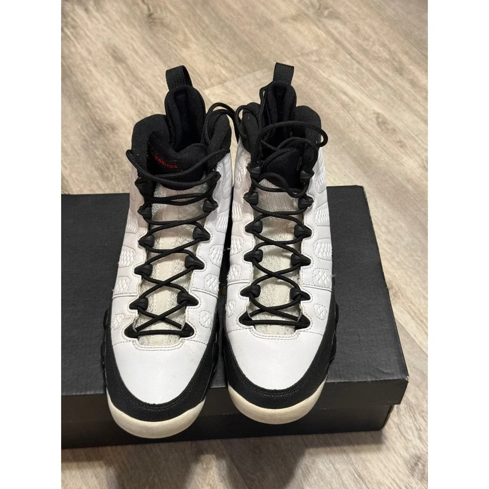 Air Jordan 9 Retro‎ Space Jam White Black Red 302359-112 Mens 6Y Sneakers